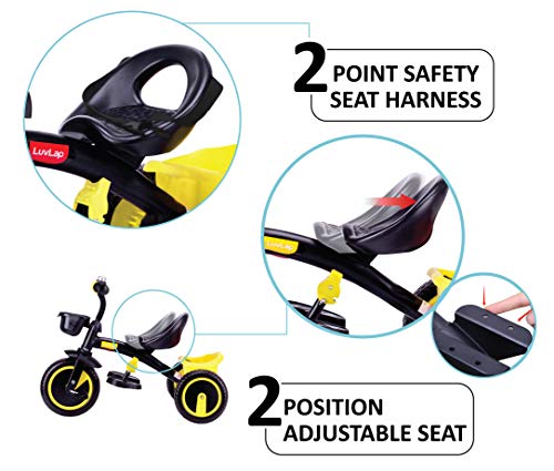Image of LuvLap Joy Baby Tricycle Yellow