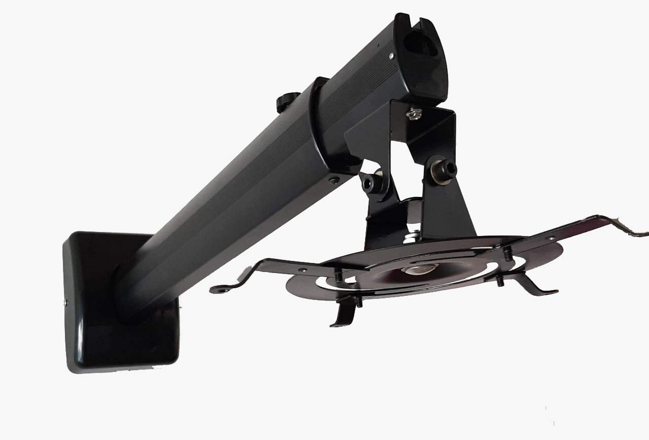 Audiovan Projector Short Throw Wall Mount Kit Ms (2 + 2 Feet) in Black Colour