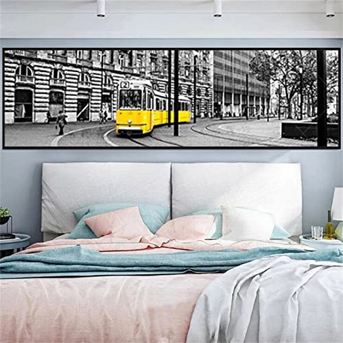 Peinture numero adulte diamant 5D vue de la rue pour créer une ambiance zen dans votre salon