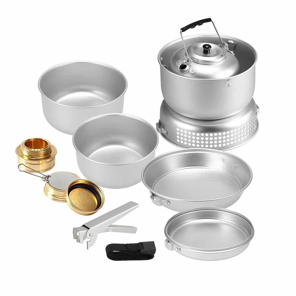 Réchaud de camping et vaisselle portable pour vos repas en randonnée