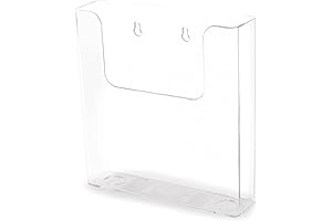 Deflecto A4 Portrait Flat Back Literature Holder - Wall Mounted Document Holder...