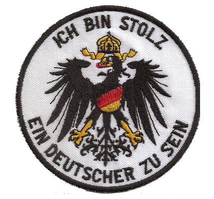 Deutscher Adler Wappen Ich Bin Stolz EIN Deutscher zu Sein Aufnäher