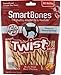 SmartBones Smart Twist Sticks, Rawhide Free Dog Chew Sticks, Made With Real Chicken, 50 Sticks , 9.7 Ounce (Pack of 1)