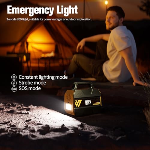 VTOMAN FlashSpeed 300 Portable Power Station 300W, 230Wh Solar Generator with LiFePO4 Battery Pack, 3000 Cycles, PD 100W USB-C, 6 Outlets for Outdoor Camping, RV, Off-grid, Home Backup - Image 6