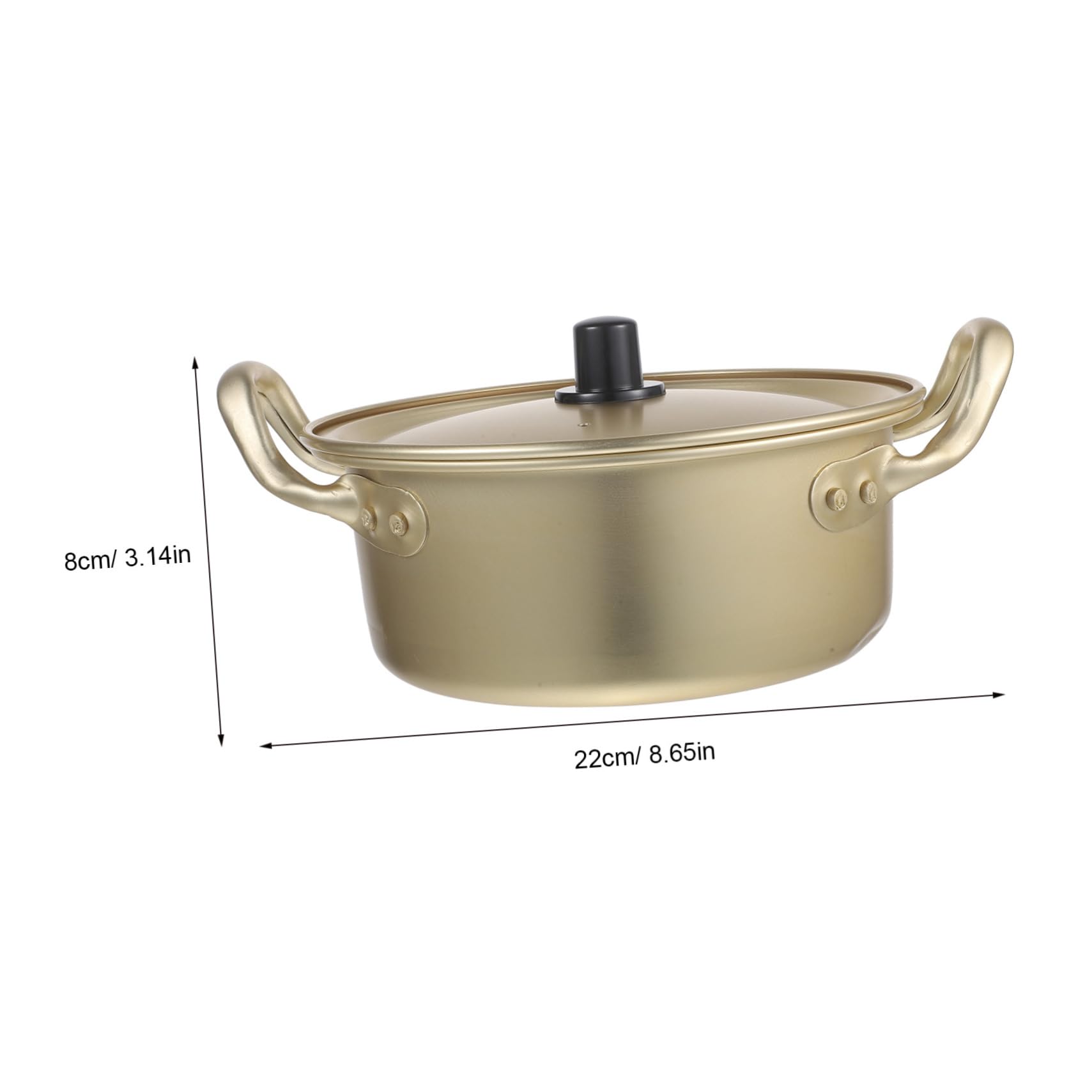 Mikinona Aluminum Cooking Pot Multi-function Noodle Pot Instant Noodles Bowl Easy Clean