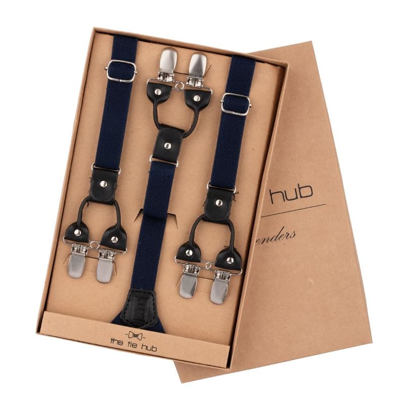 Image of The Tie Hub Ringside Y-Back Slim Fit Suspender for Men