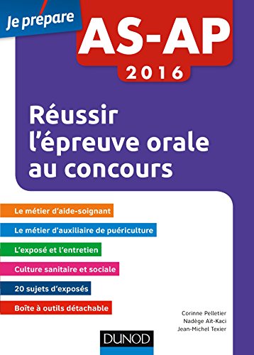 Télécharger AS-AP 2016 Réussir l'épreuve orale au concours (Je prépare) Livre PDF Gratuit