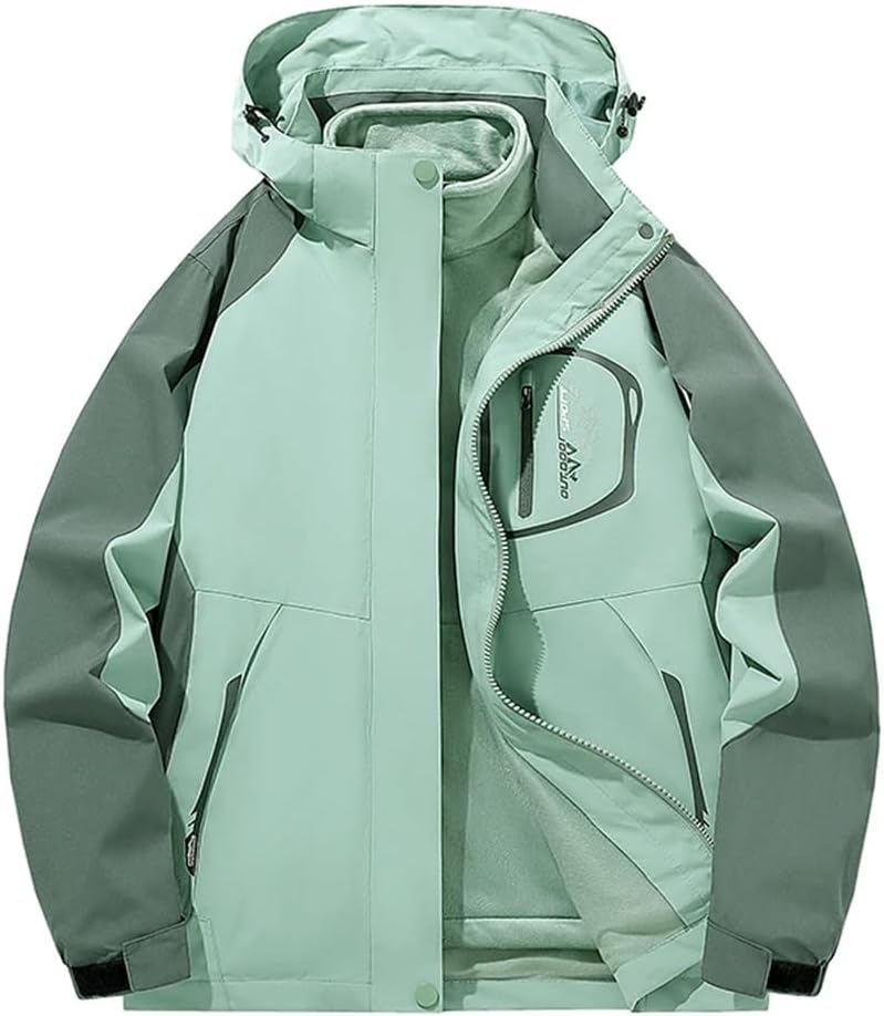 Men's Trend Outdoor Sports Workwear Hardshell Waterproof Trenchcoats Mountaineering Jacket