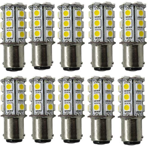 AIYOWEI BA15D 1156 1141 Car led Light bulb DC12V SMD LED Light lamps Cool White 6000-6500K(pack of 2)