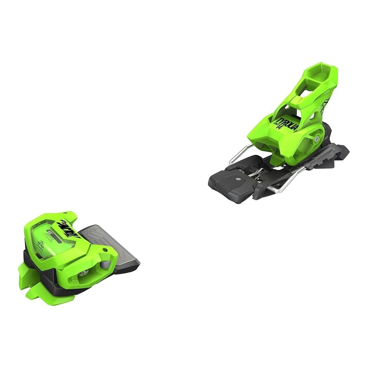 Tyrolia Attack 14 Gripwalk Green 130mm Brake Ski Bindings 2023