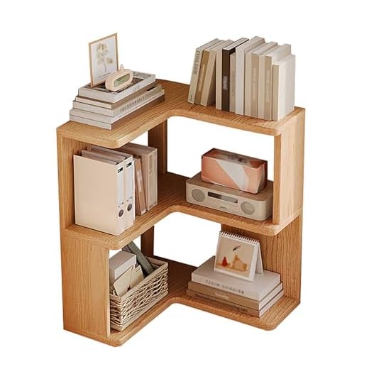 Modern Corner Bookshelf for Storage