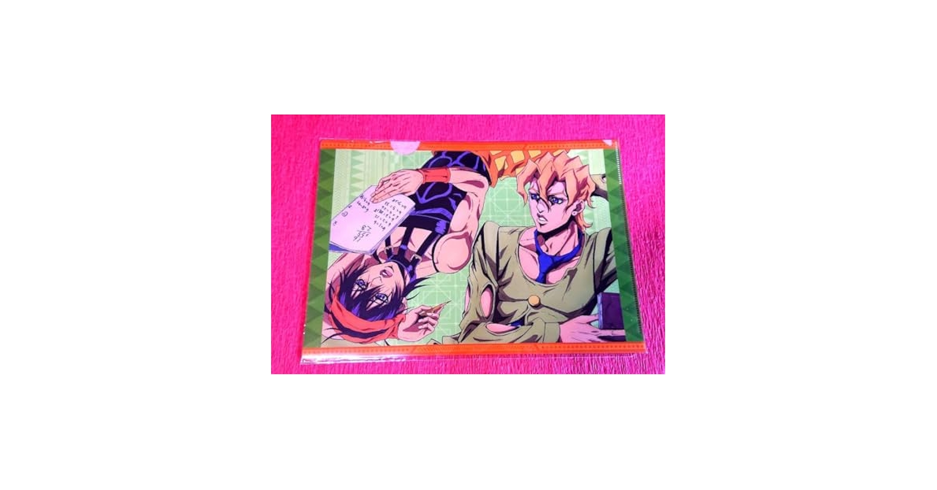 ジョジョの奇妙な冒険　クリアファイル5枚 ジョジョの奇妙な冒険 第五部 黄金の風 クリアファイル 57巻表紙