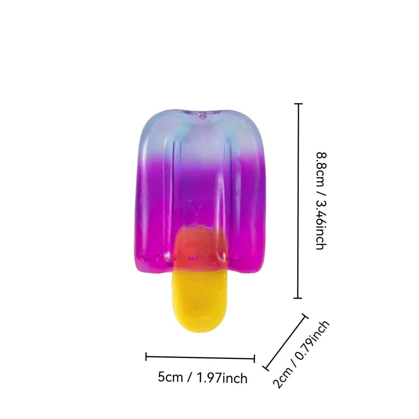 3PCS ice Cream-Shaped Stress-Relieving Toys, Super Soft Squeeze Toys for Relieving Stress, high-Pressure Relief, Gentle Compression, Suitable for Relaxation, use in Offices and at Home — view 2