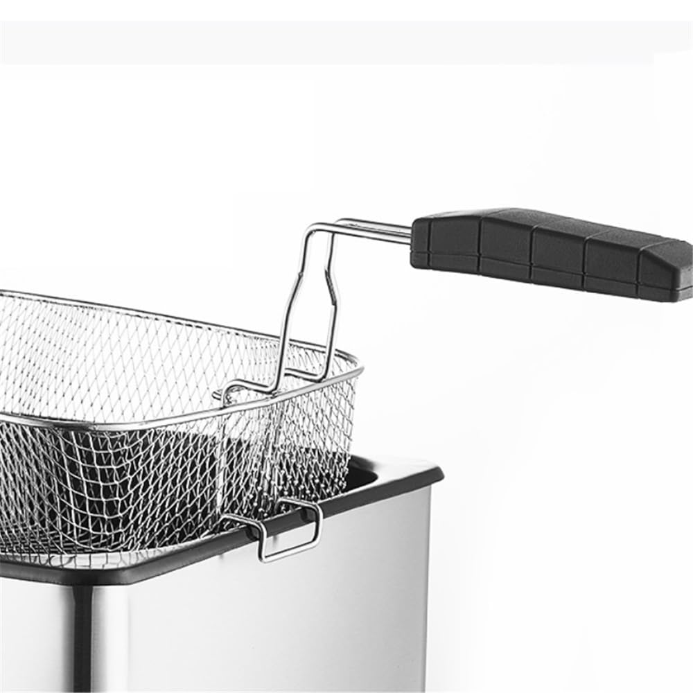 Cesta para freidora Cesta for freír de acero inoxidable con asa, 4 tamaños(Grande)