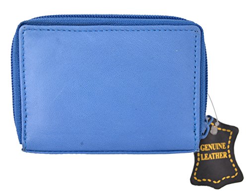 Marshal Rfid Blocking Leather Wallet For Women,Excellent Women's Genuine Leather Credit Card Holder (Blue) #TOP2