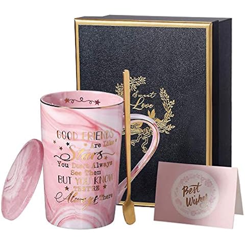 Friendship Gifts 14 Oz Pink Ceramic Mug Cover