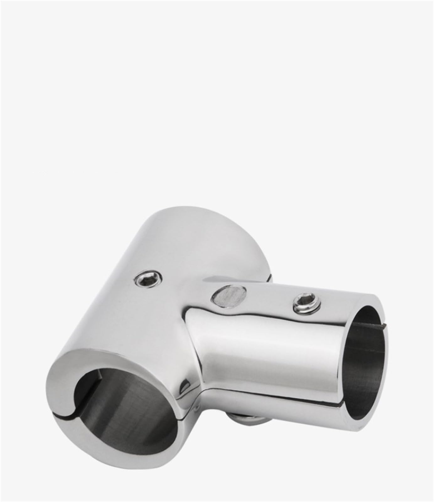 2 PCS in Acciaio Inox 316 Marine Corrimano for Barche 90 Gradi Tee Raccordo 7/8 "1" Yacht Dock Tenda Esterna Tubo di Fissaggio per Imbarcazioni