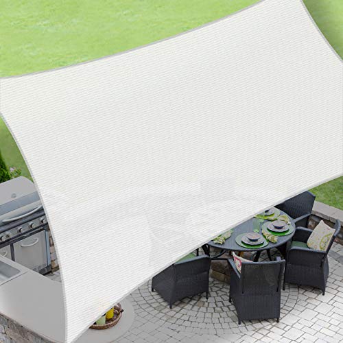Love Story 10' X 13' Rectangle White Sun Shade Sail Canopy Uv Block Cover For Outdoor Patio Garden Backyard #TOP8