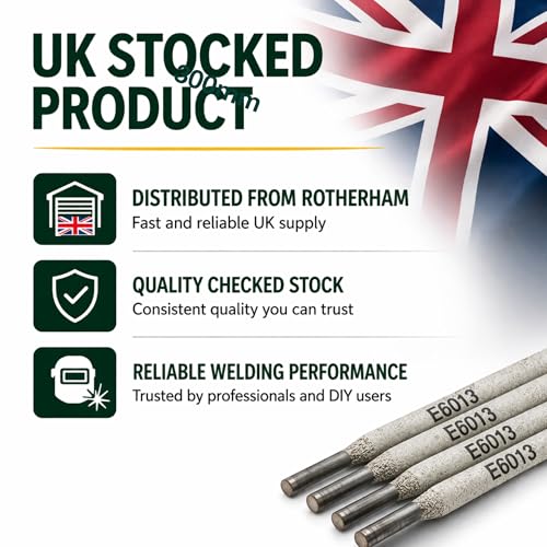Image of General Purpose E6013 ARC Welding Electrodes Rods for Mild Steel by MKGT (3.2mm, 50)