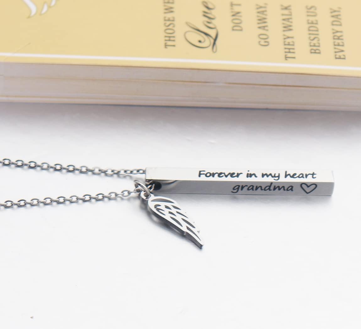 Ankiyabe Sympathy Memorial Necklace - Forever in My Heart Condolence Gifts for Loss of Loved One Bereavement Gifts - Image 4