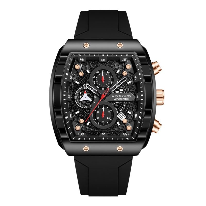 Giordano Square Dial Multifuncational Watch for Men with Stylish ...