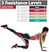 Insonder Resistance Bands Set - Latex Exercise Loop Bands for Workout and Stretching for Legs Butt Glutes Yoga Crossfit Fitness Physical Therapy Mini Home Equipment Training for Women Men