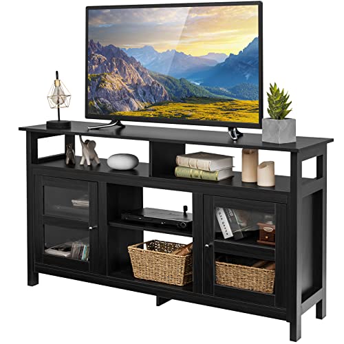 Tangkula Farmhouse TV Stand for TVs up to 65