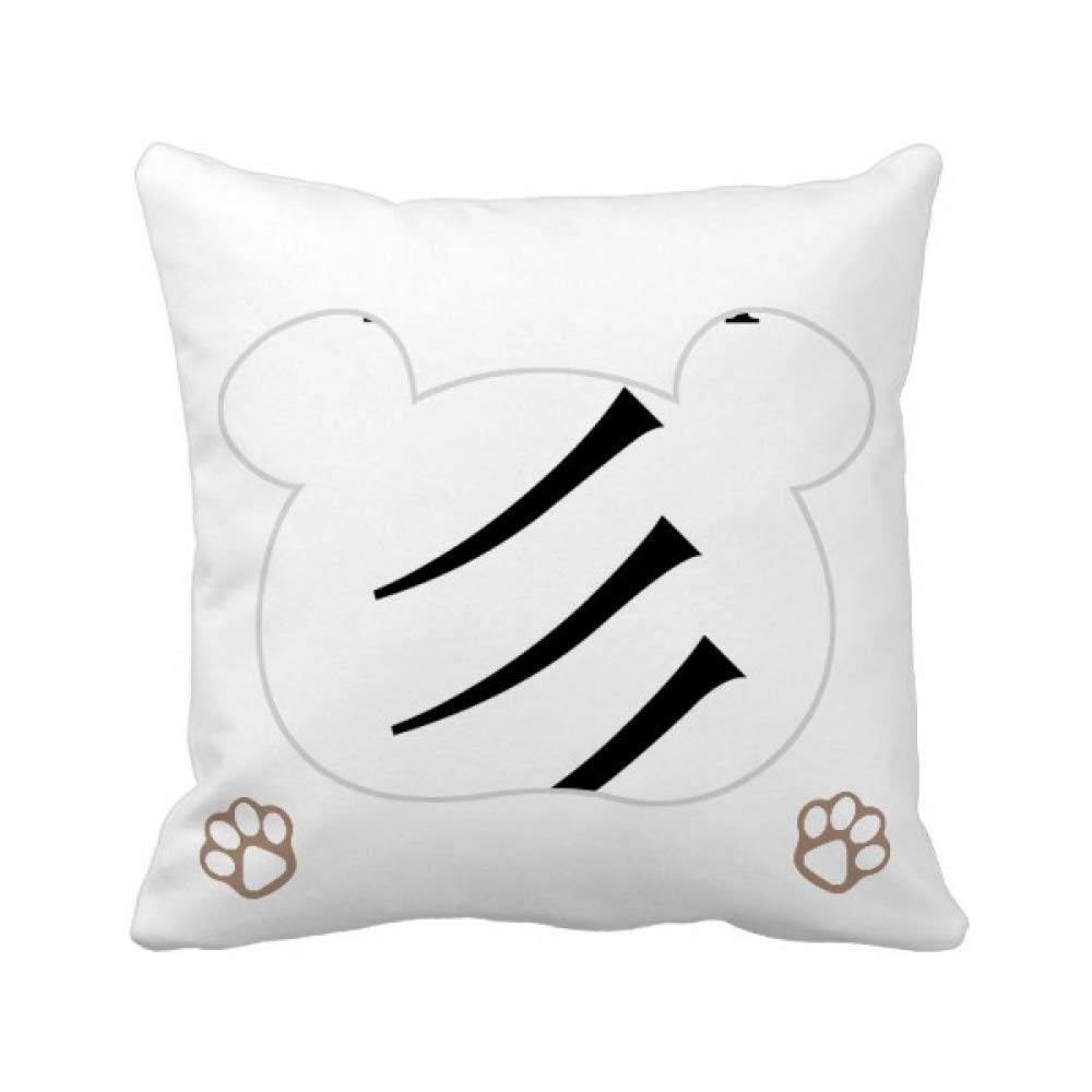 Housse de coussin carrée ours Xian idéale pour créer un coin lecture cosy