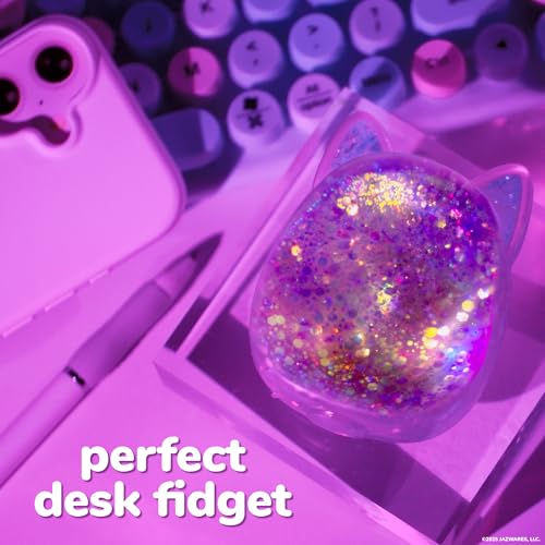 Image of Original Squishmallows SLIMYGLOOP Purple Gelli Gels, Slow Rising Sensory Squeeze Toy with Glitter, Gel Filled Fidget Toys