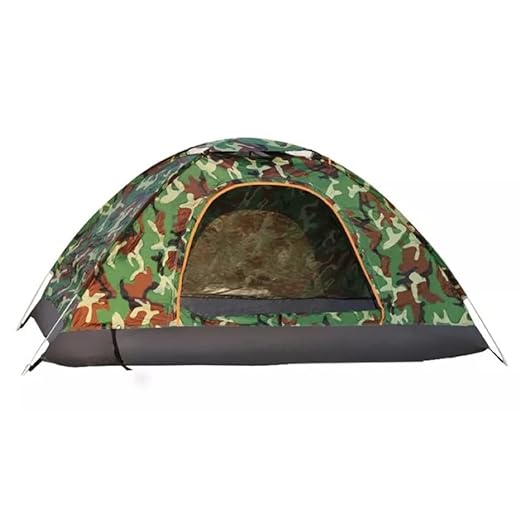 Tenda masculina camuflada 2-4 pessoas barraca impermeável à prova de vento acampamento ao ar livre leve dobrável portátil