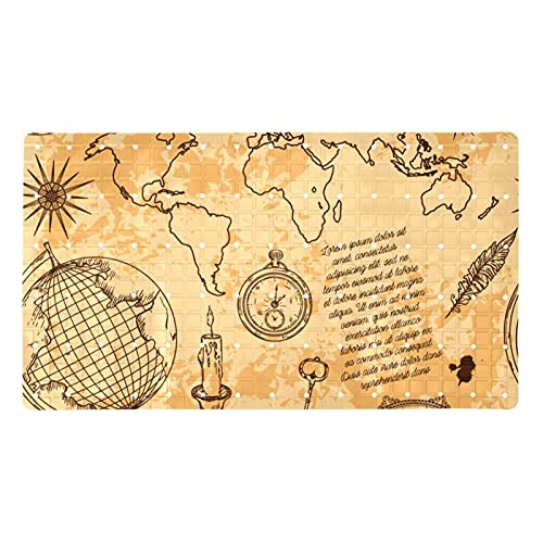 Tapis de douche antidérapant 40x70 avec trous de drainage - 2