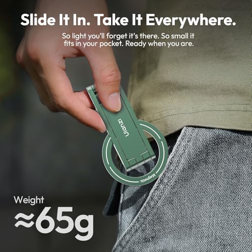 Image of ULANZI MA60 Phone Tripod for Magsafe, Aluminium Mini Phone Stand Green