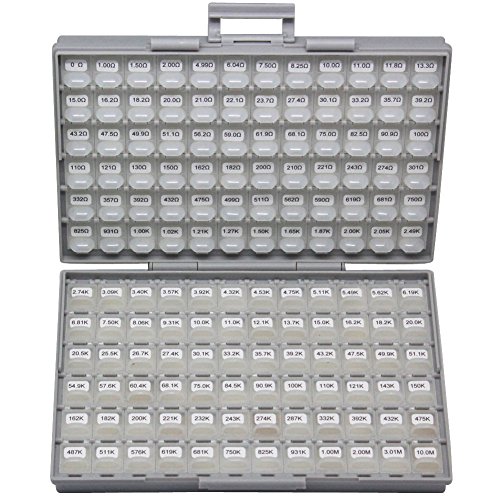 image for AideTek 0402 Size Surface Mount Resistor 144 Values, 100pc/value 1% Sa