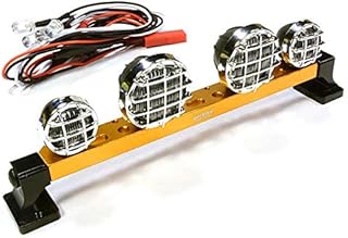Integy RC Model C25260ORANGE V2 Billet Machined T6 Realistic Roof Top Spot White LED (4) Light Set