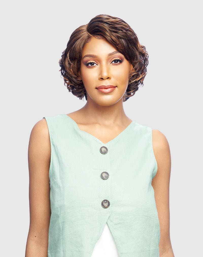 VANESSAParty Lace Deep J-Part Synthetic Wig- DJ CETTY (1 Jet Black)