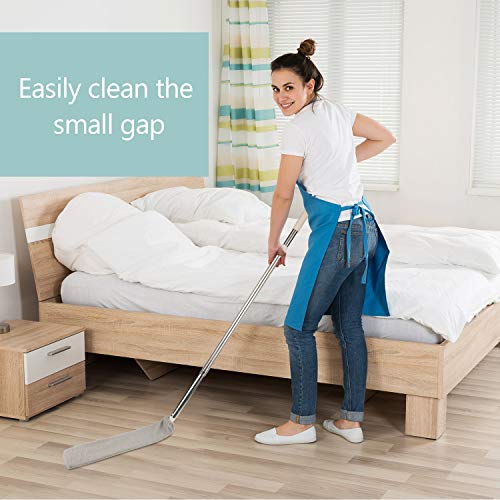 Image of Boao 18 Pack Gap Dust Cleaner Refills, Microfiber Replacement Cloth Covers for Under Furniture Duster, Washable & Reusable Dusting Sleeves