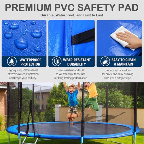 Cubierta de borde de trampolín resistente a los rayos UV con acolchado protector para muelles 6