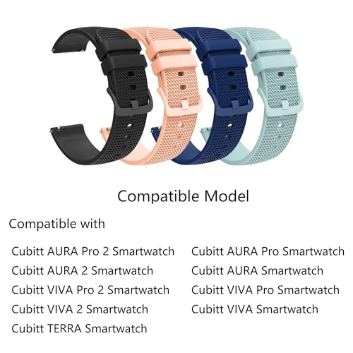 Correa rápida para Cubitt Smartwatch, silicona sólida miniatura 2