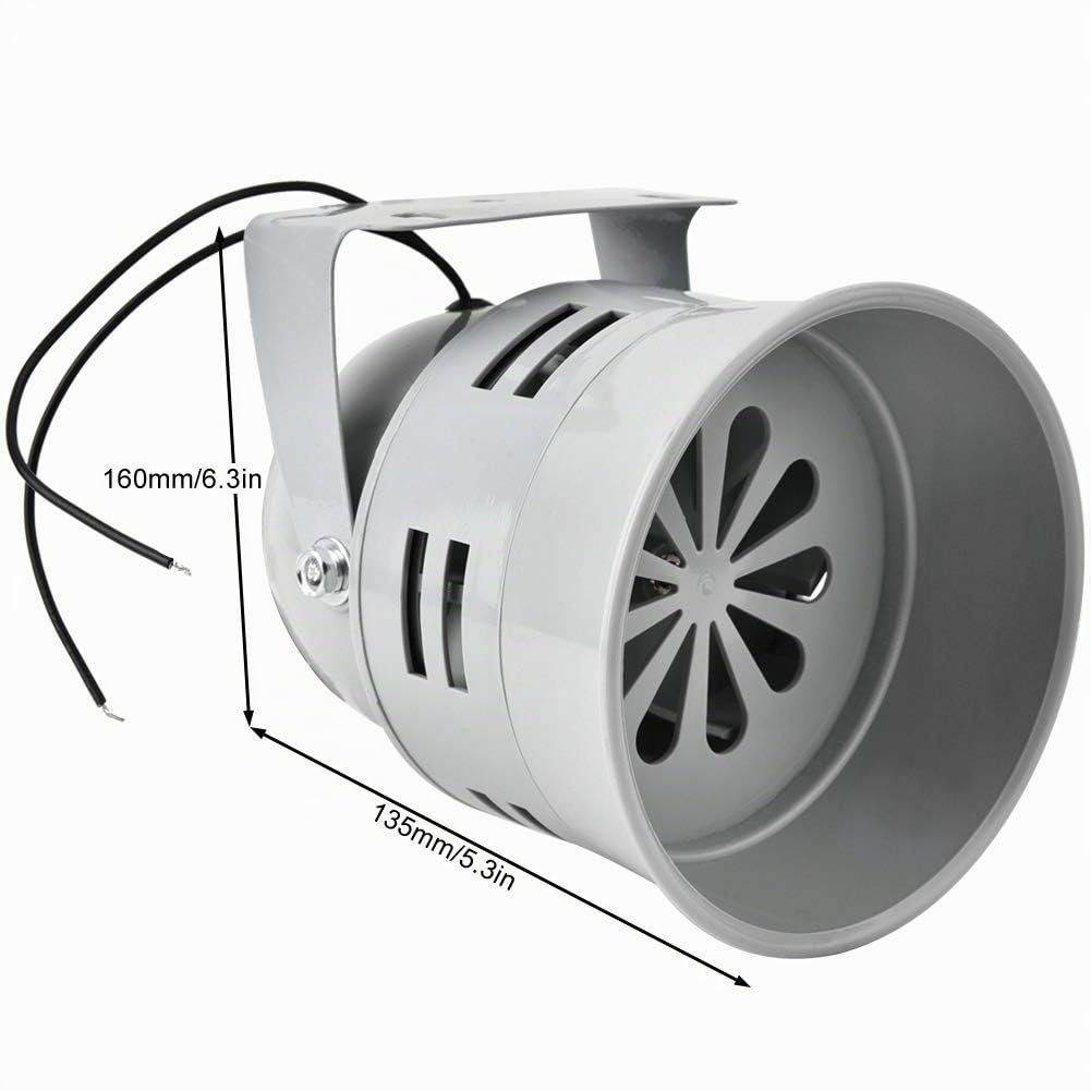 Sonew 120 DB Alarme Moteur, sirène de prévention de sécurité d'alarme de klaxon d'alarme électrique Industrielle Industrielle de 40W, système de sécurité Domestique(AC220V)