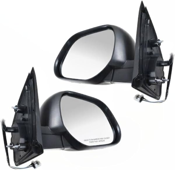 Espejo lateral eléctrico para Mitsubishi Outlander Sport 2011-2018, 2 piezas, plástico, juego de puerta, OE# 22661QT, izquierdo y derecho, para pintar, ajuste directo