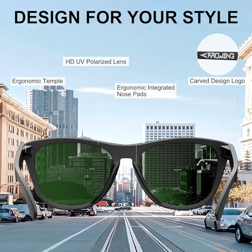 ROCKNIGHT Driving Fashion HD Polarized UV400 Protection Anti Glare Sunglasses TR90 Frame Lightweight Beach Hiking4