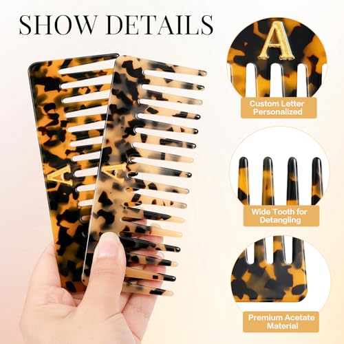 Auseibeely 2 Pack Peine Desenredante Grande para Cabello miniatura 4