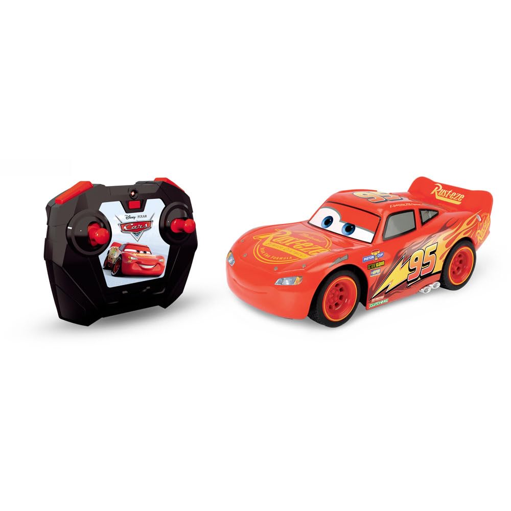 Dickie Toys - Radicomando di Cars Saetta Mc Queen 1:24, 17 cm, +4 anni, 203084038