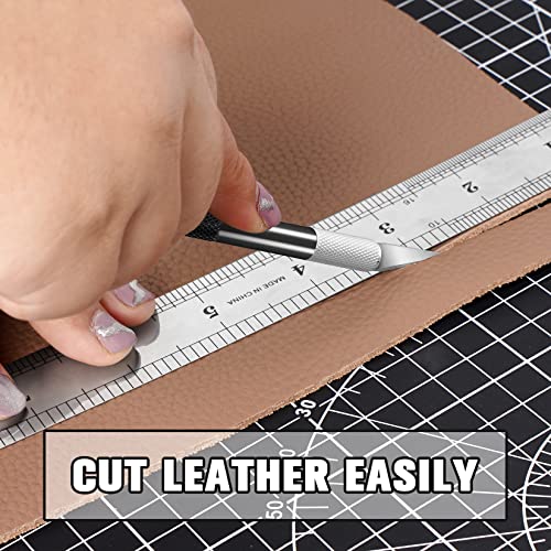 image for DIYSELF 2 Pack Exacto Knife Set for Crafting, Art & Leather - Precisio