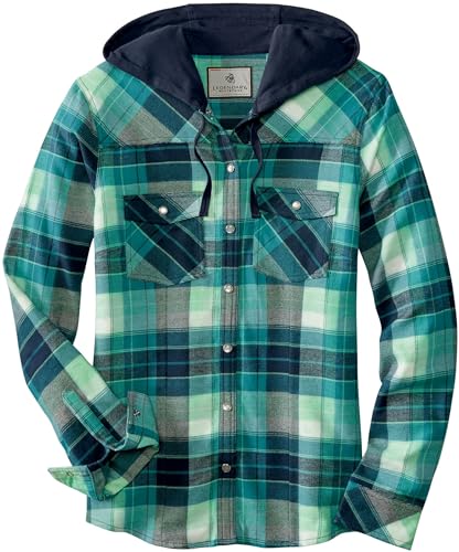 Legendary Whitetails Womens Flannel Shirt Hooded...