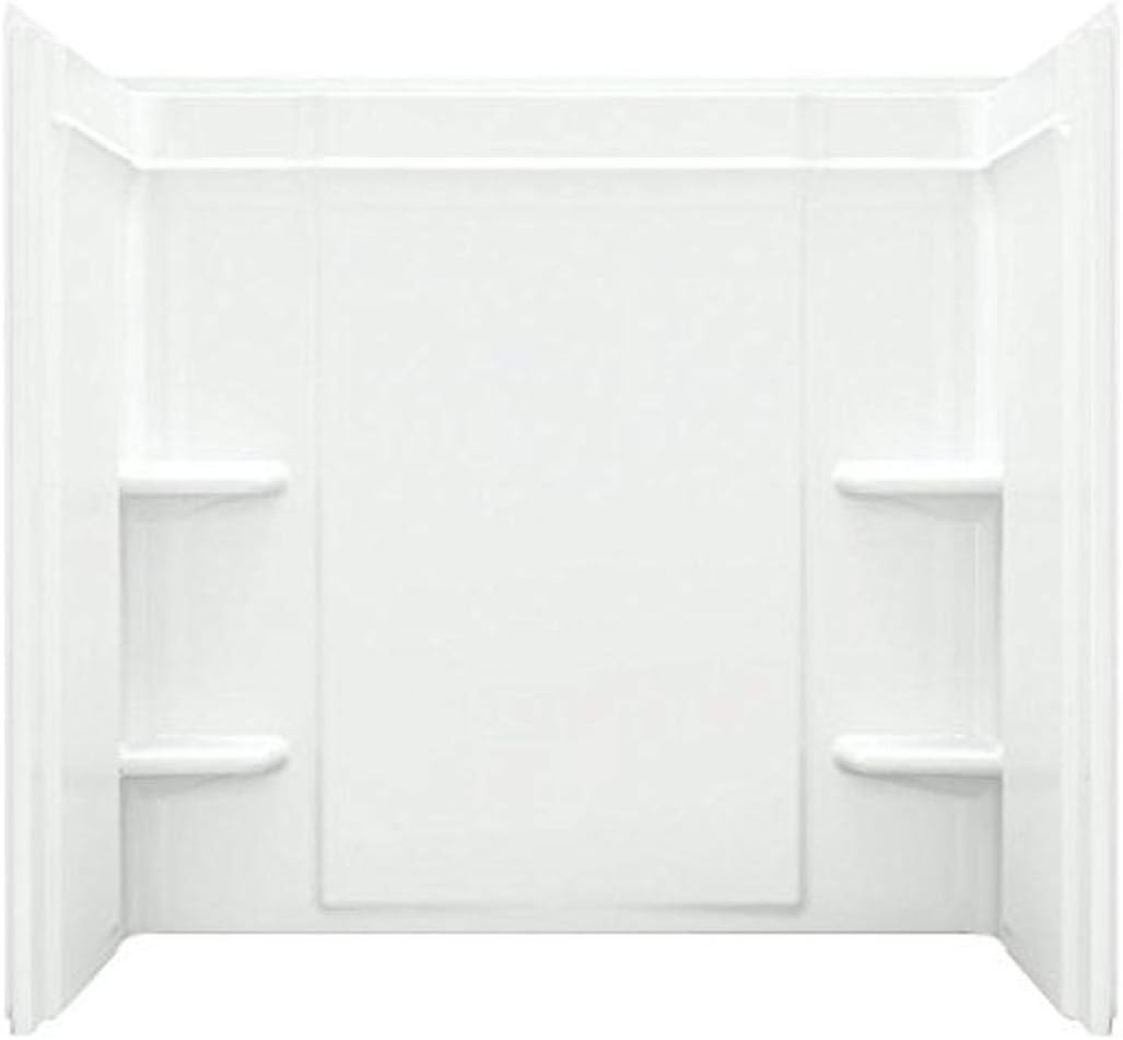 Sterling 71324106-0 Ensemble Vikrell 33.25-In X 60-In X 55-In Bathtub Wall Surround, White