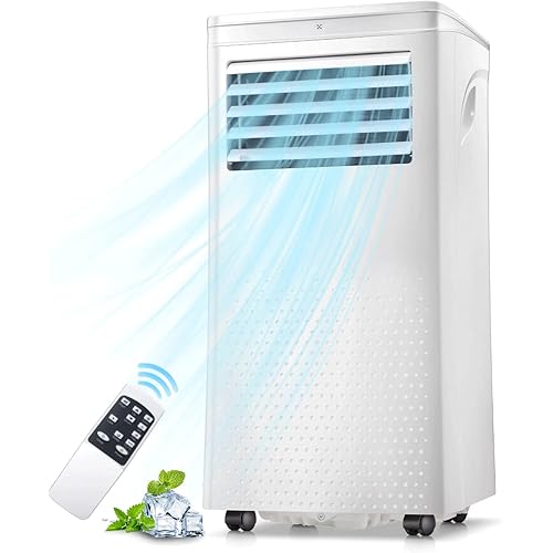 Joy Pebble Portable Air Conditioner,8000BTU Portable AC Unit for Room Cools up to 350 sq.ft, 3 In 1 Air Conditioner with Cool,Fan and Dehumidifier, Remote Control&24Hour Timer