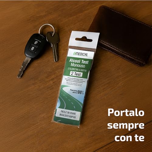 6X Alcol Test Monouso A Soffio | Etilometro Rapido E Preciso | Rilevazione Immediata Della Presenza Di Alcol | Facile Da Usare | Risultati Affidabili E Certificate Accuracy 98% - 8