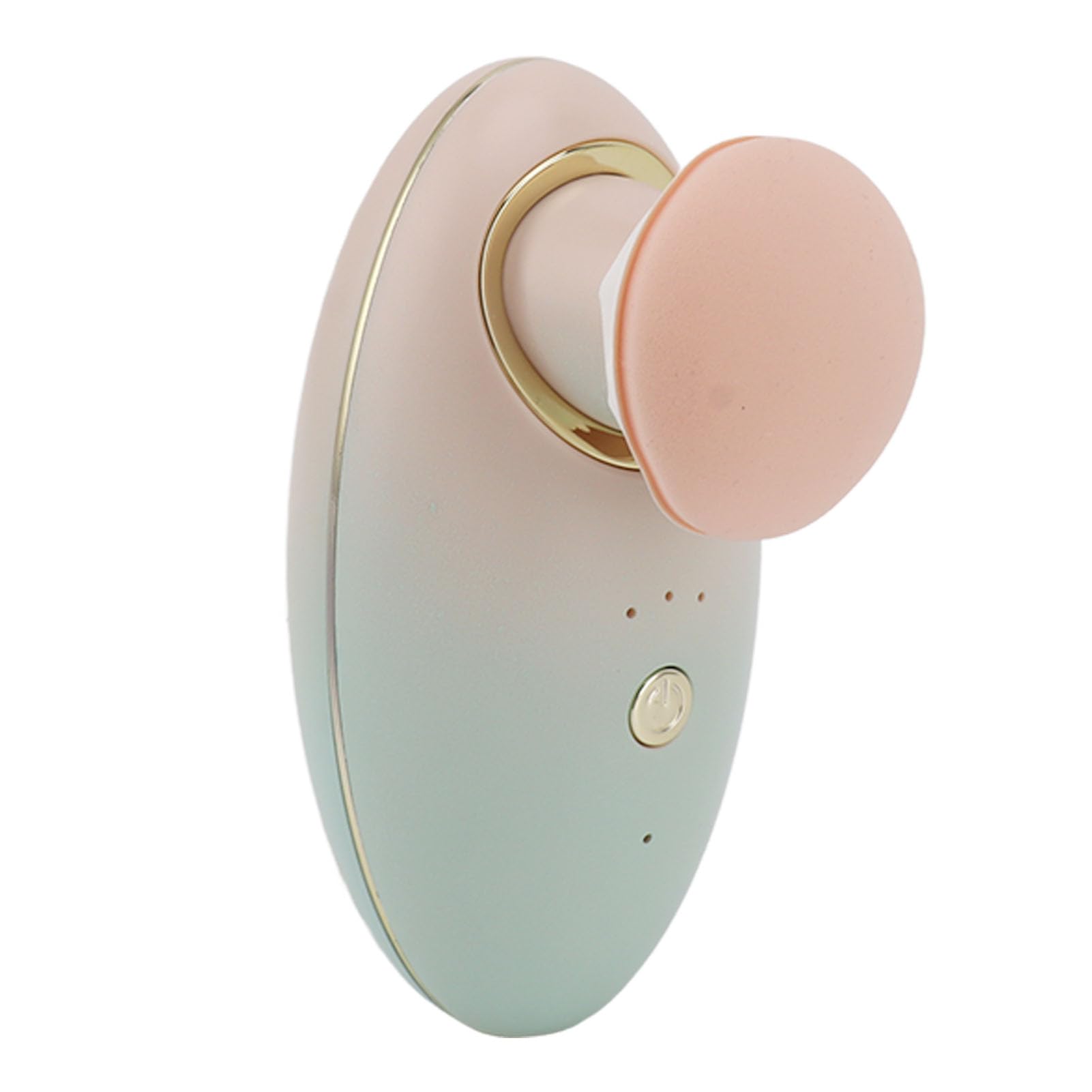 Qcwwy Aplicador de Maquillaje Eléctrico con 2 Cabezales de Esponja, 3 Velocidades, Material de Fibra Suave, Tipo de Piel, Ideal para Base y Rubor