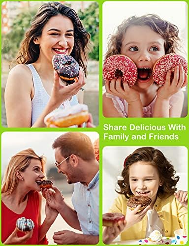 Aitsite 2 Pcs Silicone Donut Mould,Doughnut Mould,Donut Mold Baking Tray,Non-Stick Food-Safe Doughnut Tray for Baking, Donuts Heat Resistance Baking Tray for Cake Biscuit Bagels Muffins Tool.